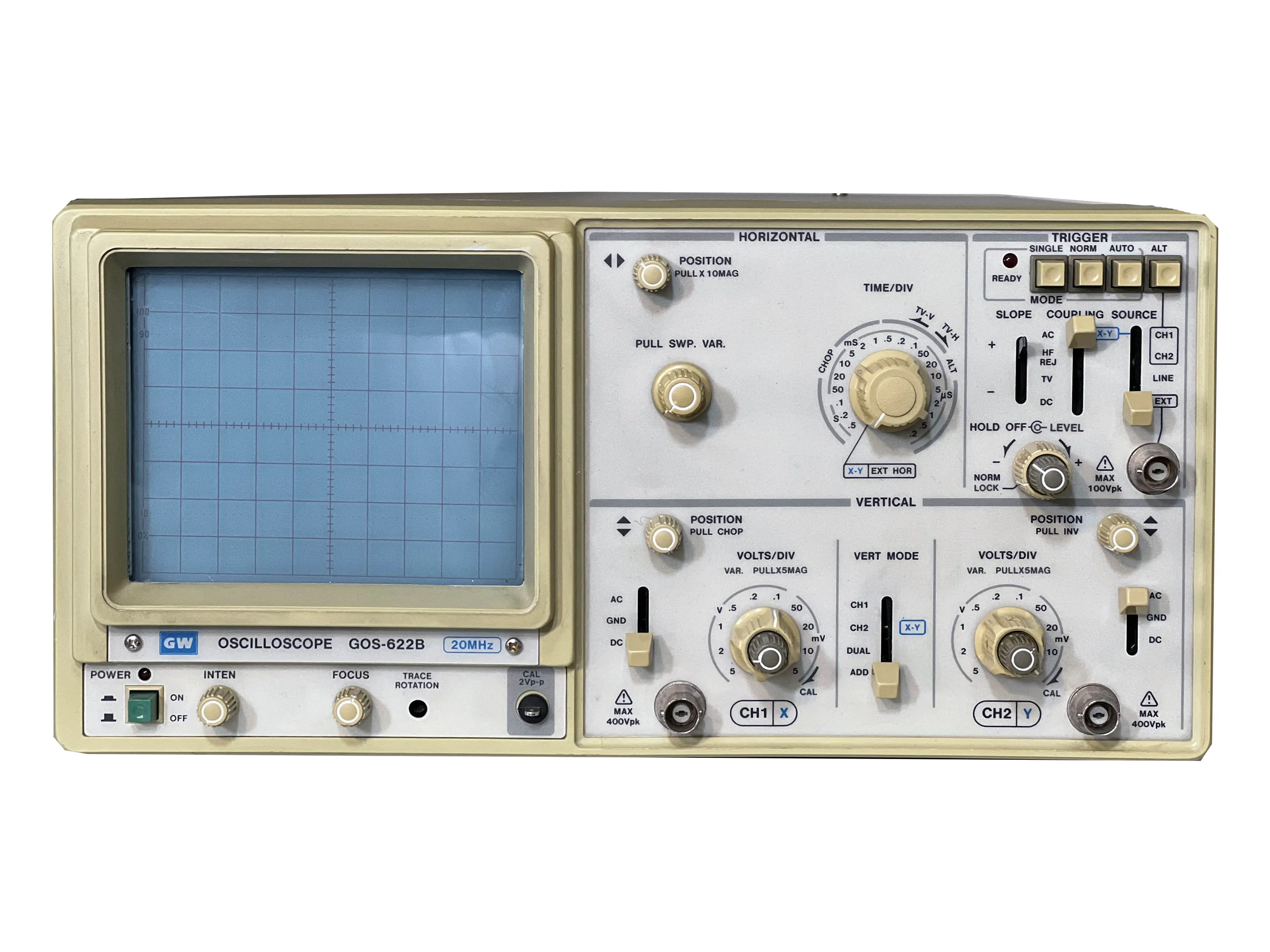 اسیلوسکوپ آنالوگ دست دوم مدل GOS-622B اسیلوسکوپ آنالوگ دست دوم 20 مگاهرتز مدل GOS-622B ساخت گودویل تایوان